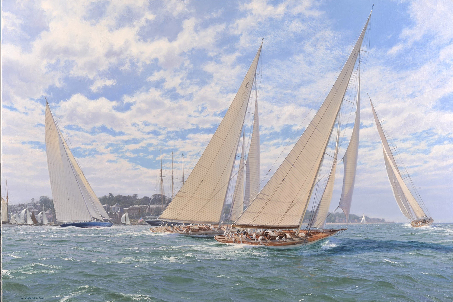 Racing off Cowes